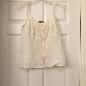 White Summer Polka Dot Tank